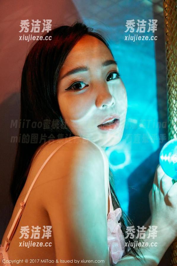MiiTao蜜桃社 - 神秘镂空，缇娜美Tinami的图片合集让你目不转睛，简直晕乎乎