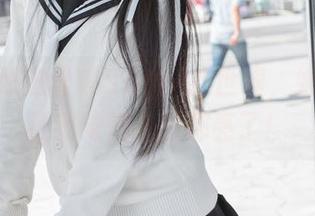 水手服照进雪琪SAMA的世界，她的美图让我觉得人生都亮了！